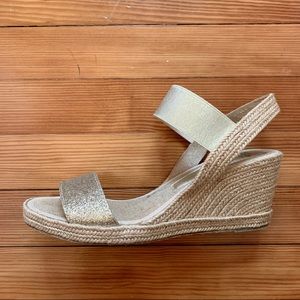 André Assous Strap Espadrille Wedges